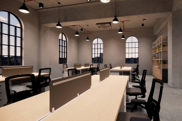 Ergonomic office chair workstations open plan office design from QONKA HOME