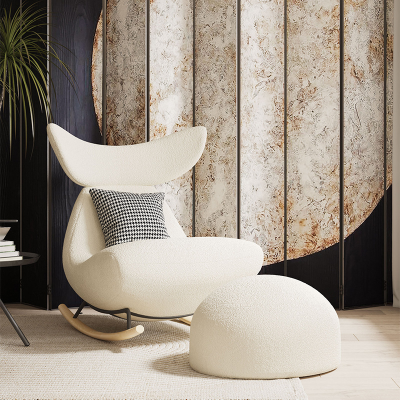 Round sintered stone coffee table with travertine effect