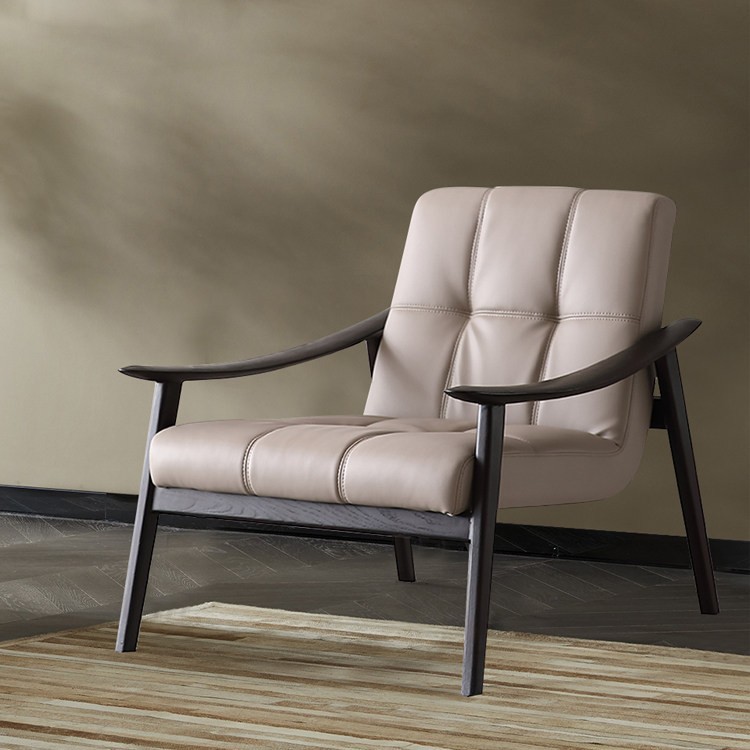 Top-grain leather power recliner chair with footrest extended, QONKA HOME leather recliner for home theater