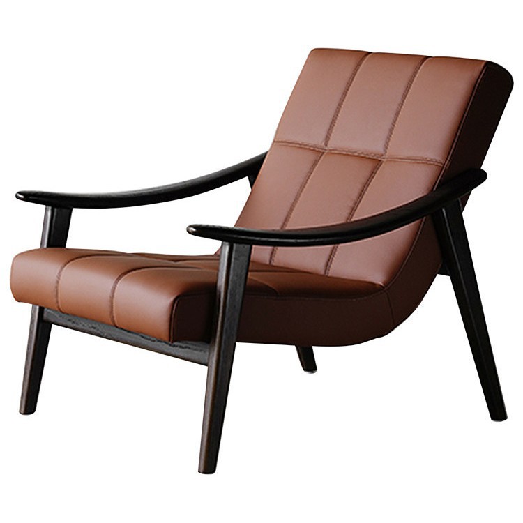 Modern top-grain leather recliner detail with plush cushioning, wholesale leather recliner from Fuzhou Qiankun factory