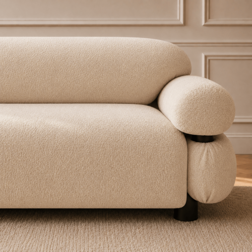 3-Seater Sofa Rounded Silhouette - Sofa - QONKA HOME