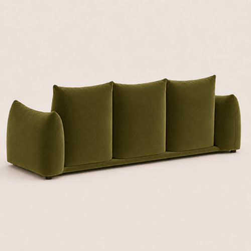 4-Seater Curved Arm Sofa - Sofa - QONKA HOME