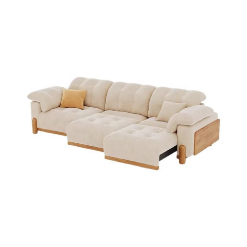 Cream Style Electric Sofa Bed For Living Room - 1786435228 - QONKA HOME