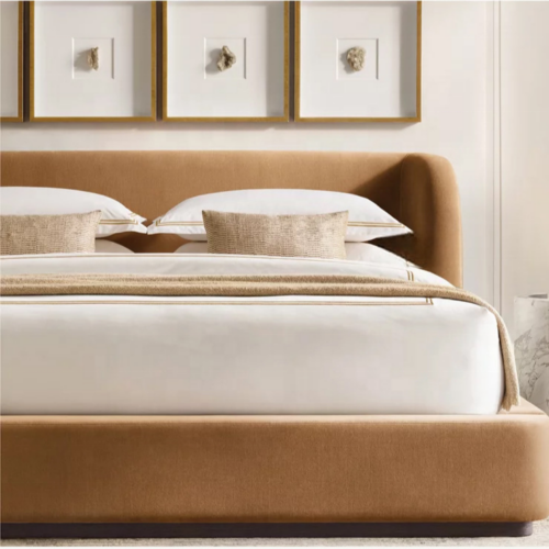 Luxury Velvet Upholstered Bed - Bed - QONKA HOME