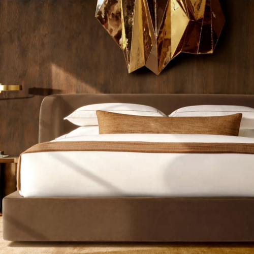 Luxury Velvet Upholstered Bed - Bed - QONKA HOME