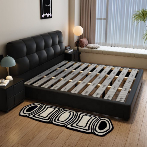 Tufted Leather Storage Bed - Bed - QONKA HOME