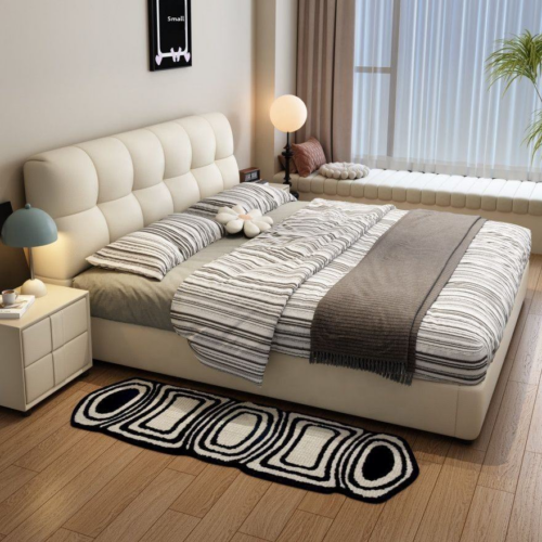 Tufted Leather Storage Bed - Bed - QONKA HOME