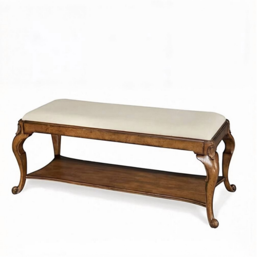High End Traditional Vintage American Hand Carved Solid Wood Four Poster Bed - Bed - QONKA HOME