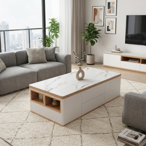 Modern Multi-functional Lift Top Coffee Table - Coffee table - QONKA HOME