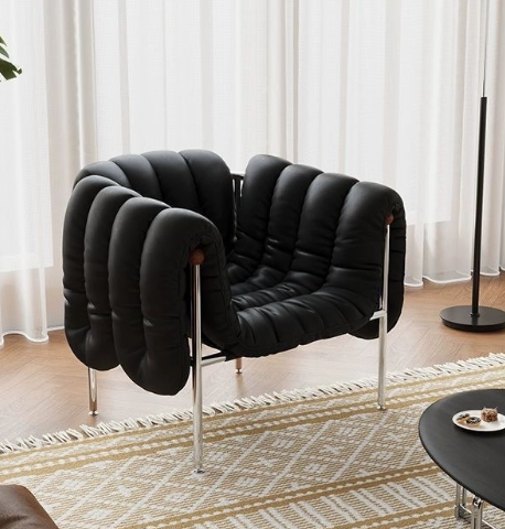 Italian-Style Minimalist Single Armchair,Casual Armchair - Living room furniture - QONKA HOME