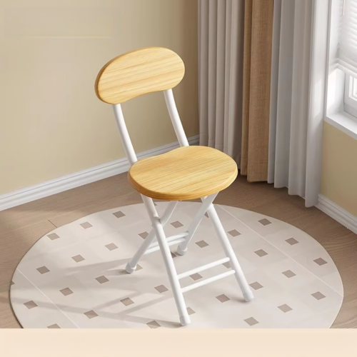 Folding Dining Chair Thick Carbon Steel Legs MDF Seat Back Foldable Side Chair for Home Kitchen Apartment - Dining chair -...