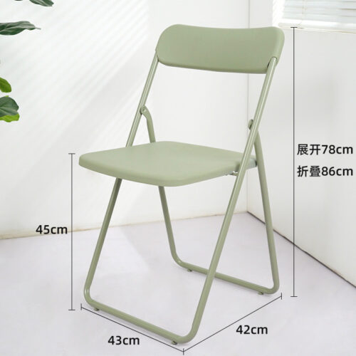 PP Plastic Folding Dining Chair Metal Iron Frame Lightweight Foldable Side Chair for Home Party Balcony Event - Dining cha...