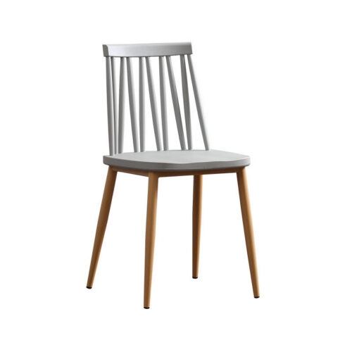 Windsor Style Dining Chair PP Seat Board Iron Frame Modern Plastic Side Chair for Home Kitchen Restaurant Cafe - Dining ch...