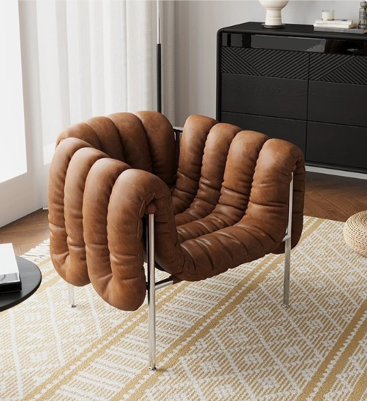 Italian-Style Minimalist Single Armchair,Casual Armchair - Living room furniture - QONKA HOME