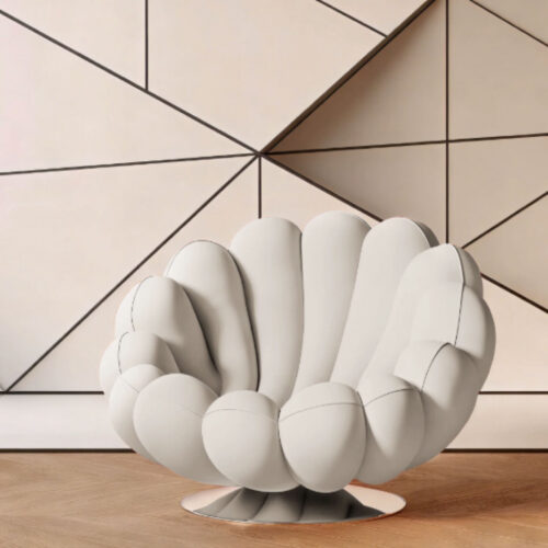 Nordic-Style Swivel Anemone Chair - Living room furniture - QONKA HOME