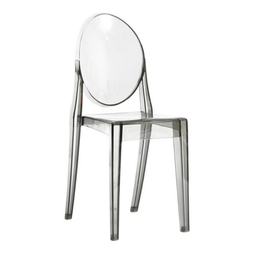 Modern Transparent Plastic Dining Chair Ghost Side Chair for Dining Room - Dining chair - QONKA HOME