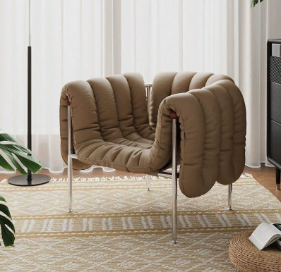 Italian-Style Minimalist Single Armchair,Casual Armchair - Living room furniture - QONKA HOME