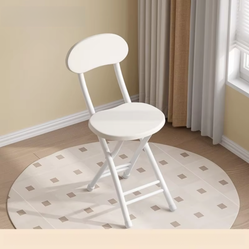 Folding Dining Chair Thick Carbon Steel Legs MDF Seat Back Foldable Side Chair for Home Kitchen Apartment - Dining chair -...