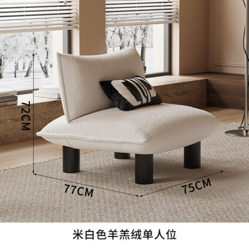 Italian Light Luxury Minimalist Sofa Chair - Living room furniture - QONKA HOME