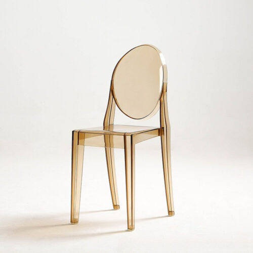 Modern Transparent Plastic Dining Chair Ghost Side Chair for Dining Room - Dining chair - QONKA HOME