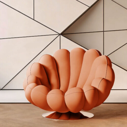 Nordic-Style Swivel Anemone Chair - Living room furniture - QONKA HOME