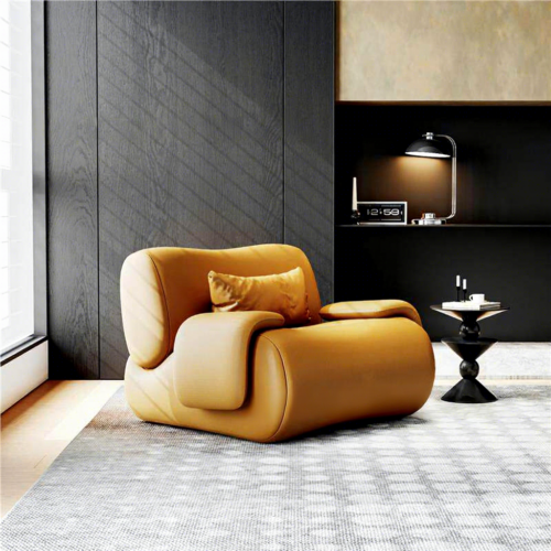 Italian-style Single-seater Sofa Chair - Sku 4 Orange - QONKA HOME