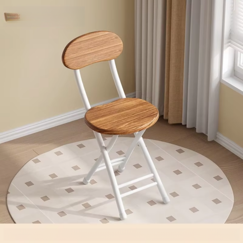 Folding Dining Chair Thick Carbon Steel Legs MDF Seat Back Foldable Side Chair for Home Kitchen Apartment - Dining chair -...