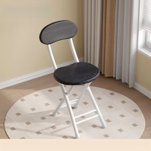 Folding Dining Chair Thick Carbon Steel Legs MDF Seat Back Foldable Side Chair for Home Kitchen Apartment - Dining chair -...