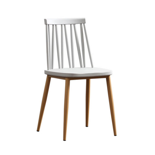 Windsor Style Dining Chair PP Seat Board Iron Frame Modern Plastic Side Chair for Home Kitchen Restaurant Cafe - Dining ch...