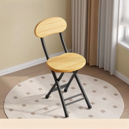 Folding Dining Chair Thick Carbon Steel Legs MDF Seat Back Foldable Side Chair for Home Kitchen Apartment - Dining chair -...