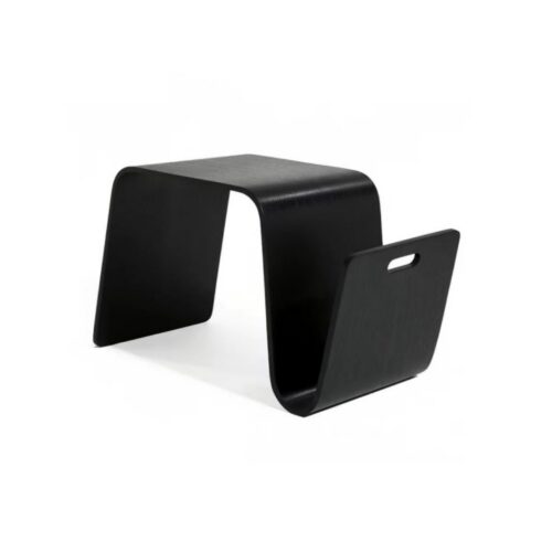 Mid-Century Modern Molded Plywood Coffee Table with Integrated Magazine Rack - Coffee table - QONKA HOME