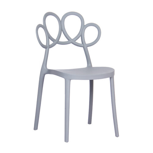 Creative Hollow Flower Back Plastic Dining Chair Stackable Modern Side Chair Multi‑Color Optional for Home Cafe - Dining...