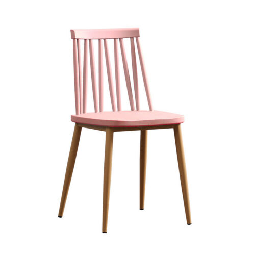 Windsor Style Dining Chair PP Seat Board Iron Frame Modern Plastic Side Chair for Home Kitchen Restaurant Cafe - Dining ch...