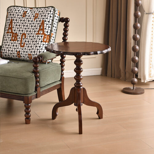 Mid-Century Small Side Table Solid Wood Vintage End Table - Coffee table - QONKA HOME