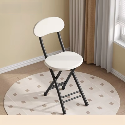 Folding Dining Chair Thick Carbon Steel Legs MDF Seat Back Foldable Side Chair for Home Kitchen Apartment - Dining chair -...