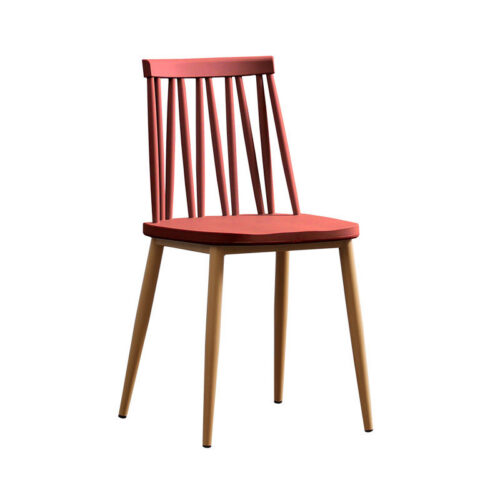 Windsor Style Dining Chair PP Seat Board Iron Frame Modern Plastic Side Chair for Home Kitchen Restaurant Cafe - Dining ch...