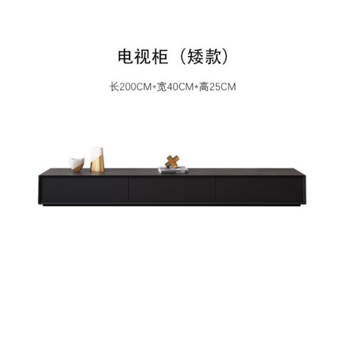 Minimalist Square Wooden Coffee Table Inverted Pyramid Center Table with Hidden Drawers &TV cabinet - Coffee table - ...