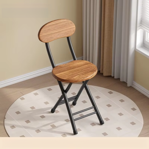 Folding Dining Chair Thick Carbon Steel Legs MDF Seat Back Foldable Side Chair for Home Kitchen Apartment - Dining chair -...
