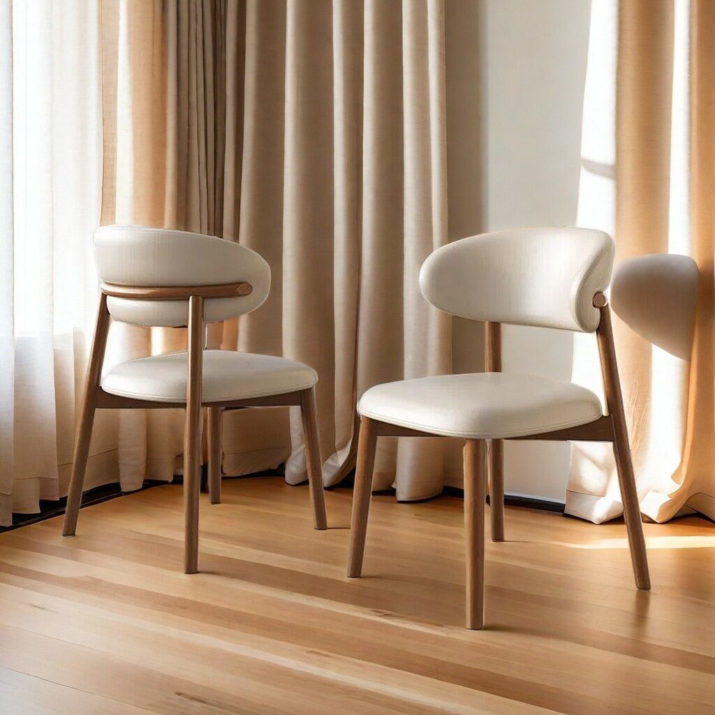 Cream-Style Dining Chairs - Dining chair - QONKA HOME