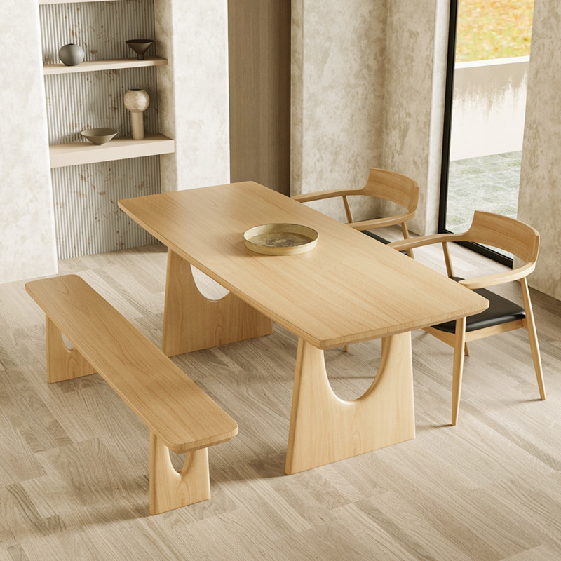 Wabi-sabi-Style Dining Table - Dining table - QONKA HOME