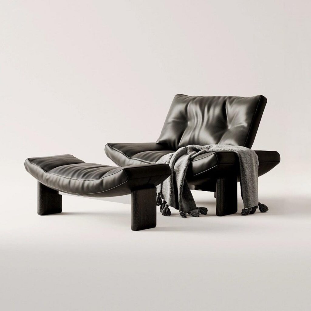 Italian-Style Light Luxury Eco-Leather Single-Seater Sofa - Living room furniture - QONKA HOME