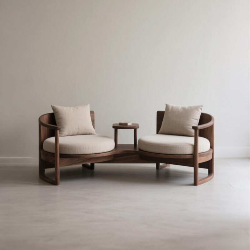 New Chinese-Style North American-Style Solid Wood Sofa Set - Living room furniture - QONKA HOME