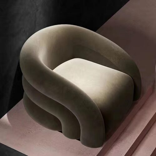 Nordic-Style Luxury Single Armchair, Trendy and Creative Design - Living room furniture - QONKA HOME
