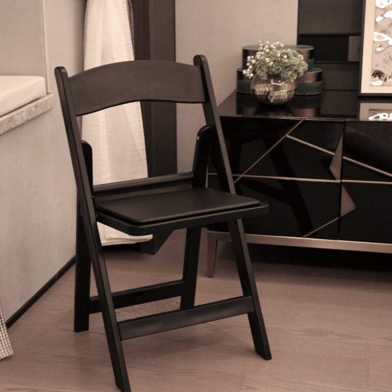 Heavy‑Duty Plastic Folding Dining Chair Padded Seat Stackable Foldable Side Chair for Event Party Banquet Home - Dining ...