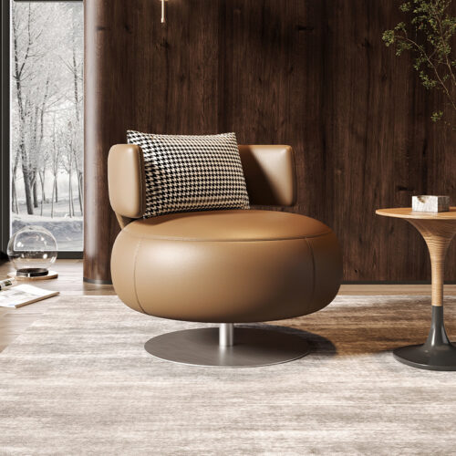 Modern Living Room Sofa, Affordable Luxury Swivel Armchair - Living room furniture - QONKA HOME