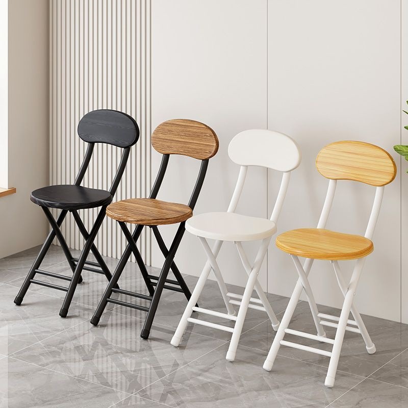 Folding Dining Chair Thick Carbon Steel Legs MDF Seat Back Foldable Side Chair for Home Kitchen Apartment - Dining chair -...
