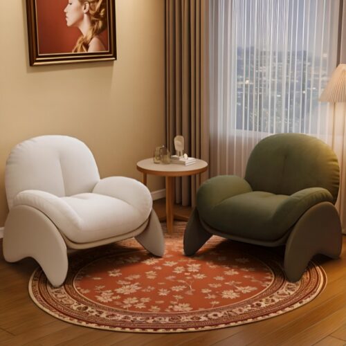 Italian-Style Minimalist, Light Luxury Casual Single-Seater Sofa - Living room furniture - QONKA HOME