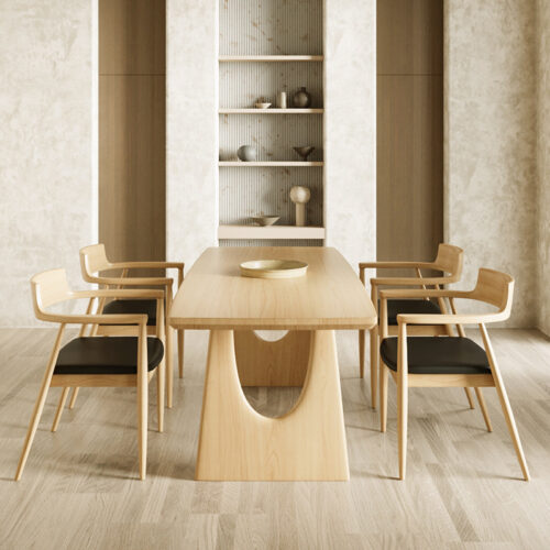 Wabi-sabi-Style Dining Table - Dining table - QONKA HOME