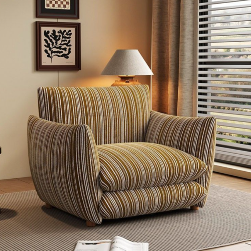 Vintage-style Lounge Chair - Living room furniture - QONKA HOME