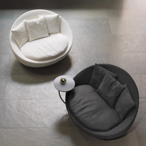 Creative Curved Swivel Chair - Living room furniture - QONKA HOME